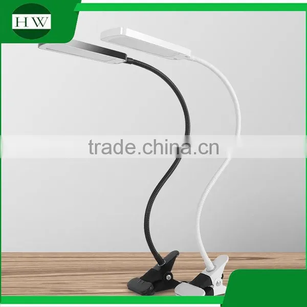 Plastic Portable Target Adjustable Usb Charging Charge Foldable Collapsible Folding Led Clamp Clip Work Reading Book Light Lamp photo-3