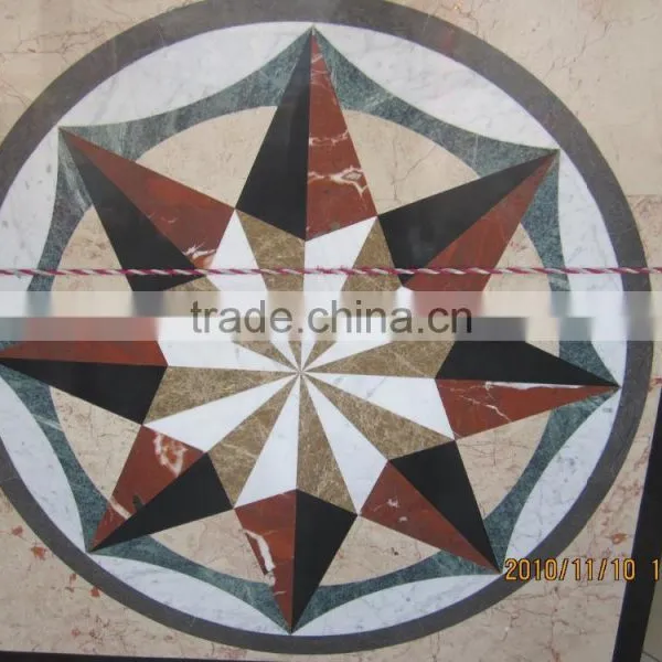 Hot Design Flower Pattern Marble Waterjet Medallion photo-4