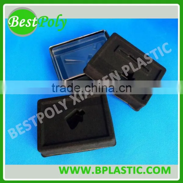 Black Flock Tray PS Flocking Tray With Plastic Box photo-2