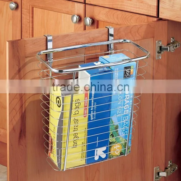 China Rectangle Metal Wire Hanging Towel Basket Over the Cabinet Basket photo-3