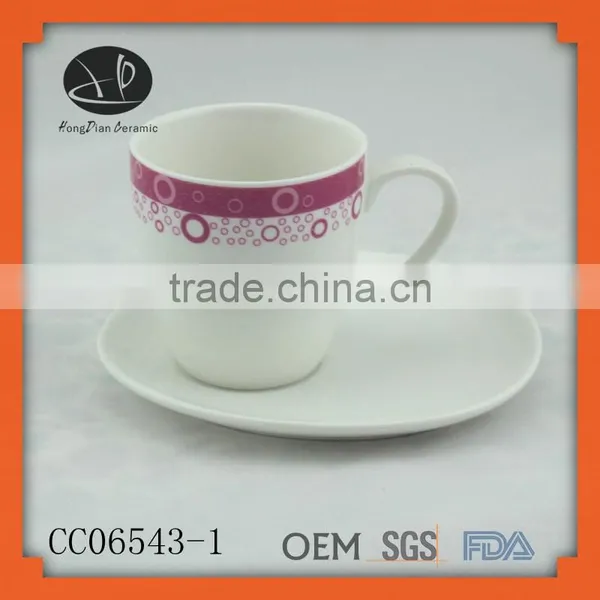 Promotional Custom Logo White Ceramic Mug,Eco-Friendly Feature and Cups & Saucers Drinkware Type Coffe Cups and Plate photo-2