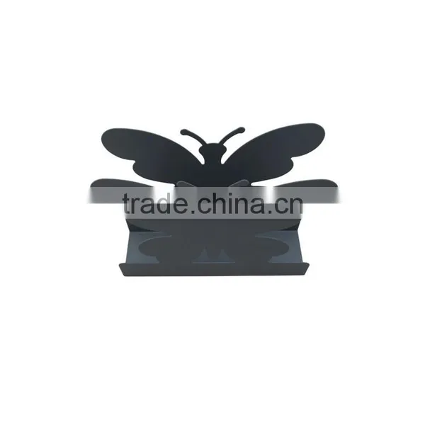 Metal Car House Office Basic Butterfly Design Tissue Box Holder photo-4