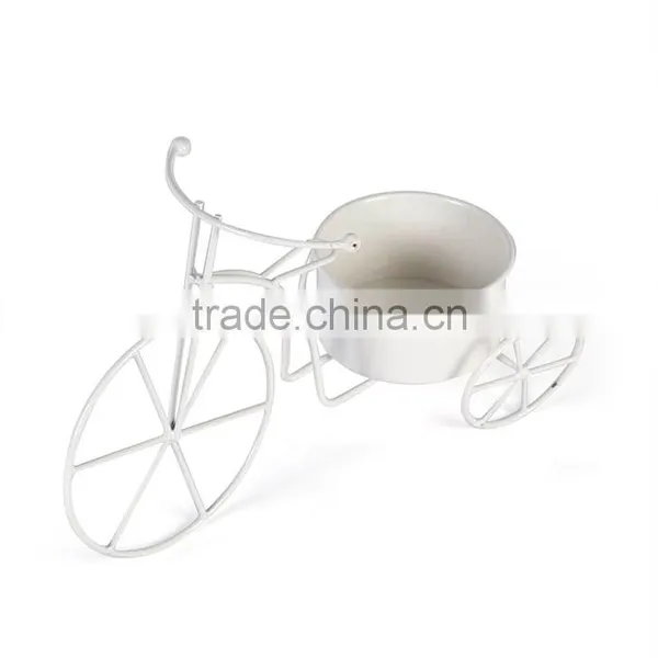 Wrought Iron Garden Bicycle Planters | Powder Coated Metal Planters photo-2