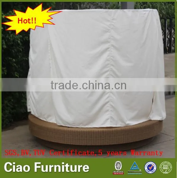 Luxury New Style Rattan Sun Bed Wicker Patio Daybed Outdoor Furniture photo-5