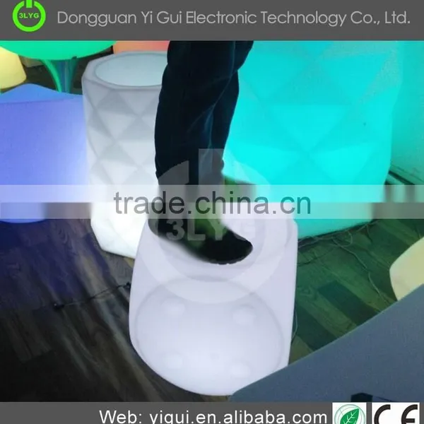Bluetooth Remote Control Color Changing Led Globe for Outdoor Cube Stool photo-6