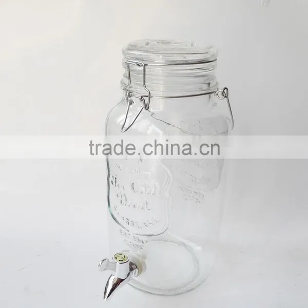 High Quality Glass Beverage Dispenser for Ice Cold Drinking photo-2