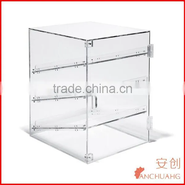 Acrylic Showcase Pastry Bakery Jewelry Display Case 3 Layers photo-3