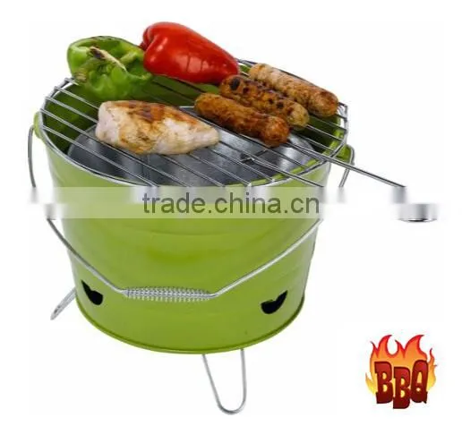 BBQ Bucket Charcoal Grill / Indoor or Outdoor Charcoal Bbq Grill Bucket photo-3