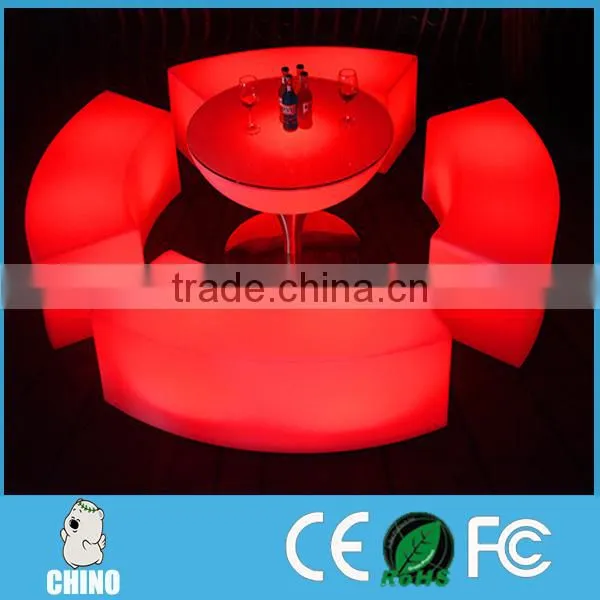 Polyethylene Plastic Furniture Outdoor Furniture Portable LED Chair Stool photo-3