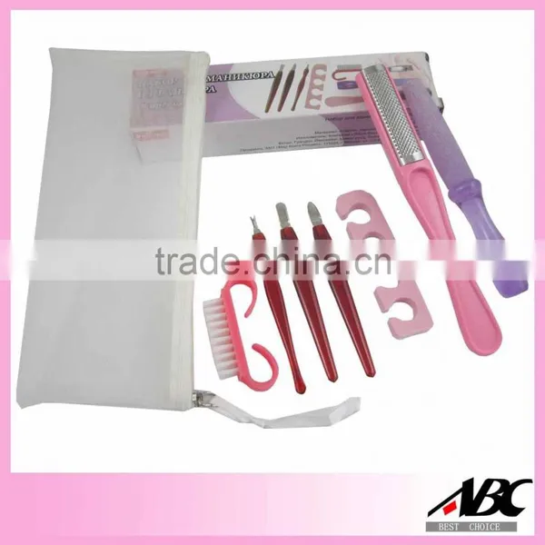 Hot-selling Transparent Pouch 5pcs Professional Pedicure Tools photo-3