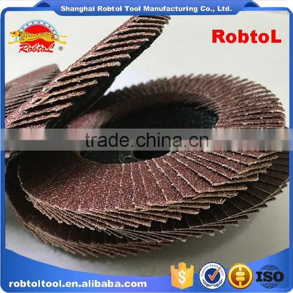 T27 Flap Disc 115mm 4.5" Abrasive Aluminum Oxide Flap Disk Grinding Wheel ,sanding Grit40 Grit60 Grit 80 Grit120 4pcs per Set photo-3