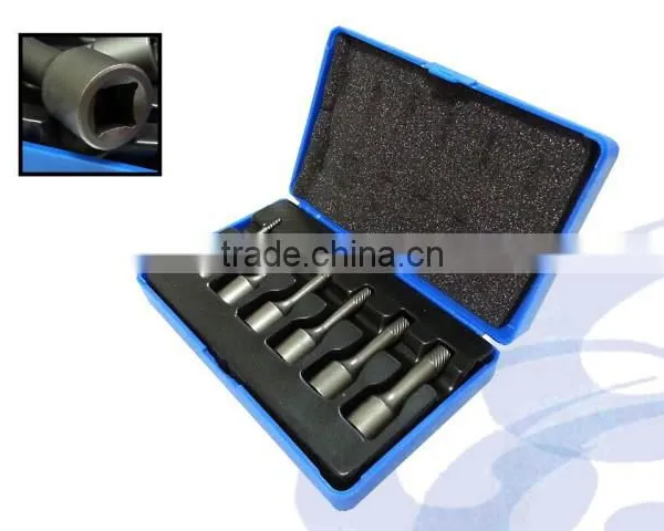 2mm to 10mm Alloy Steel 6PC Auto Repair Impacts Screw Extractor Kit With 3/8 INCH Drive photo-3