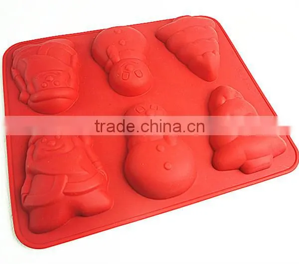 10113Christmas Shaped Silicone Chocolate Mould and Mold photo-6