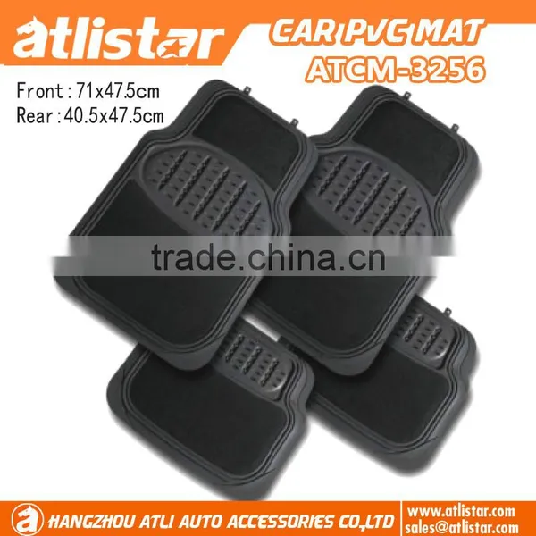 Soft Pvc Door Car Mats Good Smell in Black Color photo-4