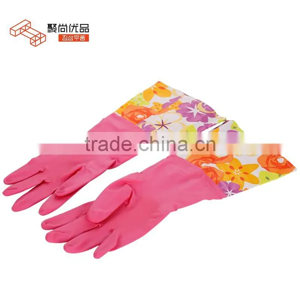 L00033 Rubber Gloves Scrubber/ House/kitchen /cleaning Room With Velvet photo-4