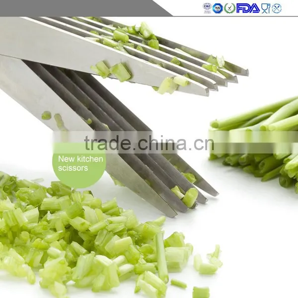 Stainless Steel the Multi - Layer Chopped Green Onion Cut Parsley Cut Cut the Vegetables Multi-functional Kitchen Shears photo-4