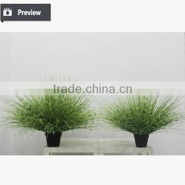 Artificial Potted Grass Synthetic Onion Grass in Pot Weed Grass Pots Plant photo-5