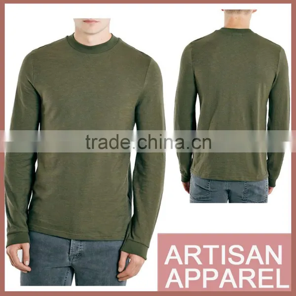 100% Polyester Running t Shirts Men Quick Dry Long Sleeve t Shirts Men's Dri Fit Shirts With Crew Neck