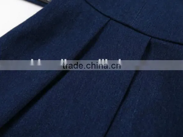 European Style 2014 Women Office Design A Line Pleated Skirt photo-4