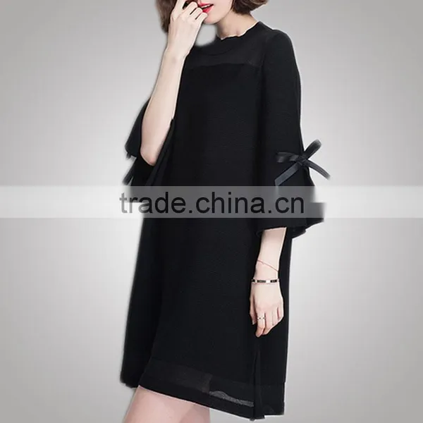 Anti Wrinkle Custom Make High End Bow Dress With Your Design photo-6