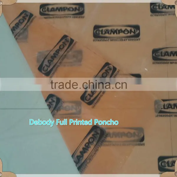 PE Disposable Full Printing Poncho for Promotion photo-4