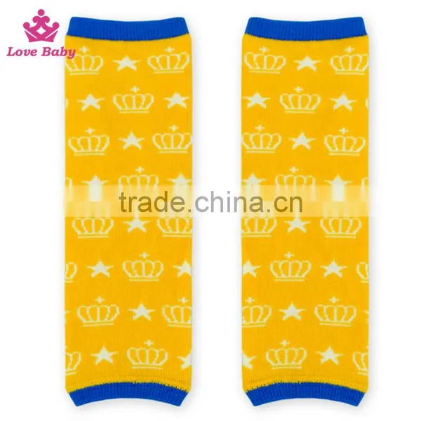 Stylish Crown Printed Fashion Cotton Leg Warmer Kid Knitting Leg Warmer Socks photo-3