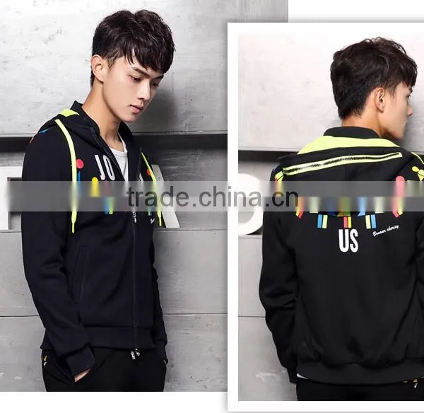 2015 Fashion Men's Long Sleeve Cardigan Hoodies Coat of Cultivate One's Morality photo-6