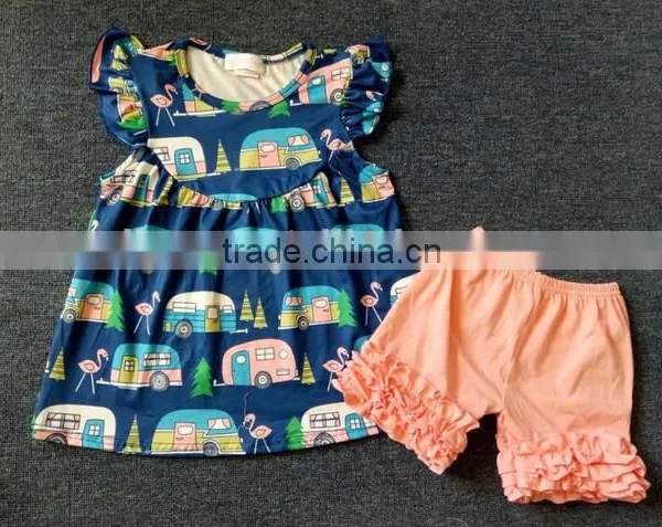 2017Wholesale Children's Boutique Clothing Back to School the Little Girl's Summer Skirt Suit photo-2