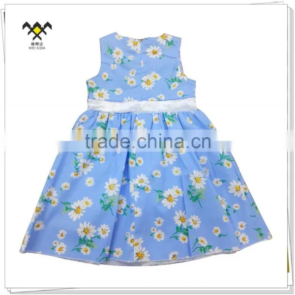 High Quality New Designs Kids Sunflower Fashion Fancy Dress photo-2