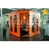 Solid / Cedar Wood German Saunas Cabin With Color Therapy LED Strip