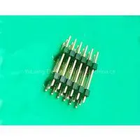Dongguan Electrical Connector Supplier Wholesale 2.54mm Pitch Dip Type Gold Plated Double Layer Triple Row Pin Header