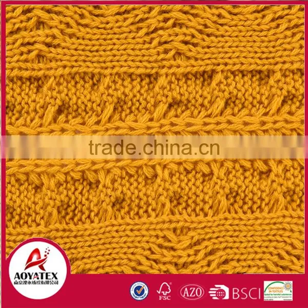 Promotion Solid Color 100% Knitted Acrylic Orange Blanket photo-2