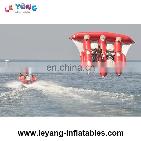 6 People Blue and White Water Inflatable Flying Fish for Tied for Adult as Water Game photo-5