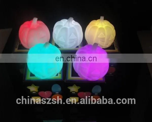 Plastic LED Glowing Flashing Pumpkin Lights for Halloween photo-4
