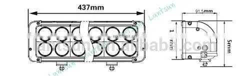 New cr ee 12v 4x4 Atv Double Row Led Light Bar High Power Car Led Lamp photo-4