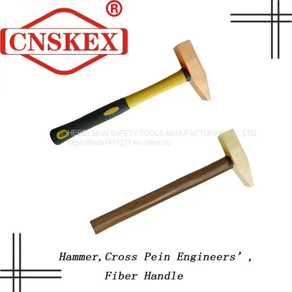 Non Sparking Tools Hammer Cross Pein Engineers' Fiber Handle photo-4