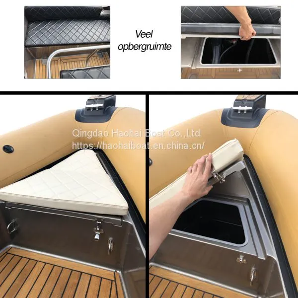 CE Approval 6.8m Fiberglass Hull Inflatable Yacht Boat Rib 680 for Sale photo-2