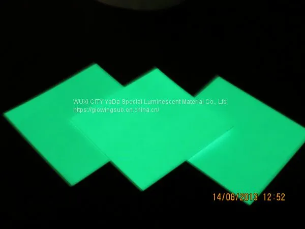 High Quality YADA Luminescent Glow Sign Board Pvc
