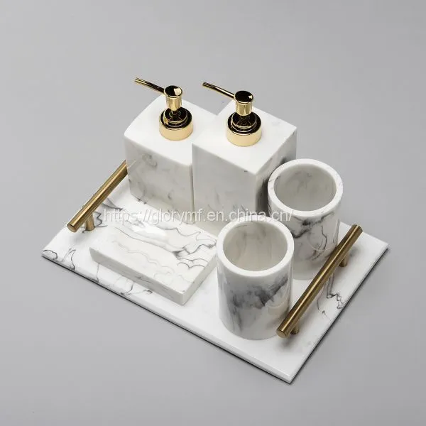 Custom Hot Sales Home Use Polyresin Bathroom Sets photo-5
