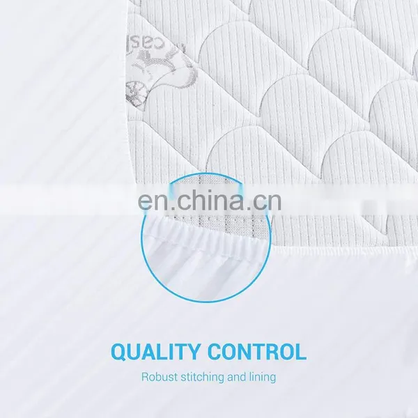 Popular King Size Microfiber Quilted Waterproof Mattress Pad photo-3