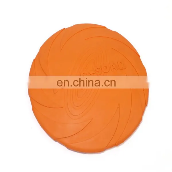 Chewing Resistant Flyer Rubber Training Dog Fetch Toy Flying Disc photo-6