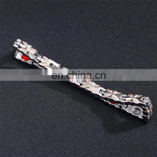 316L Stainless Steel Adjustable Blood Pressure Control Bracelet Magnetic photo-3