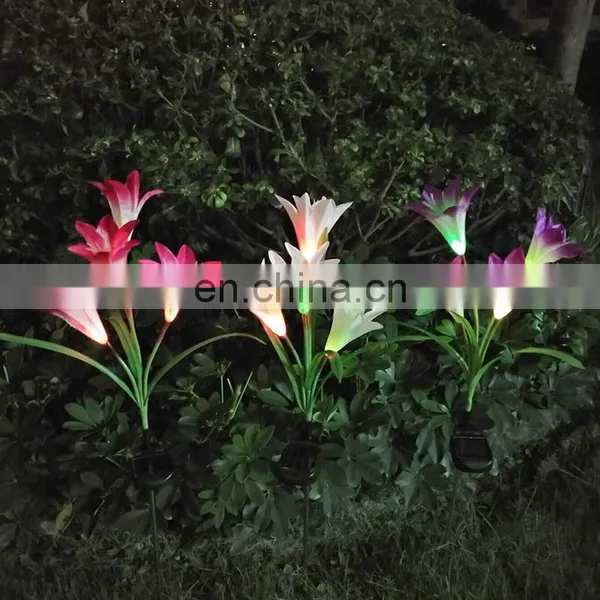 Solar Flower Light in Holiday Lighting Outdoor Solar Flower Garden Stake Lights photo-4