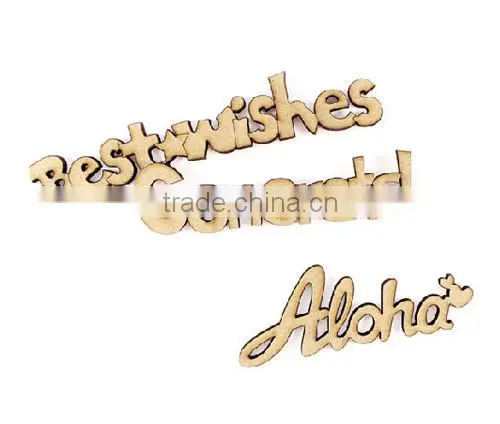 Wooden Greeting Words - Loose