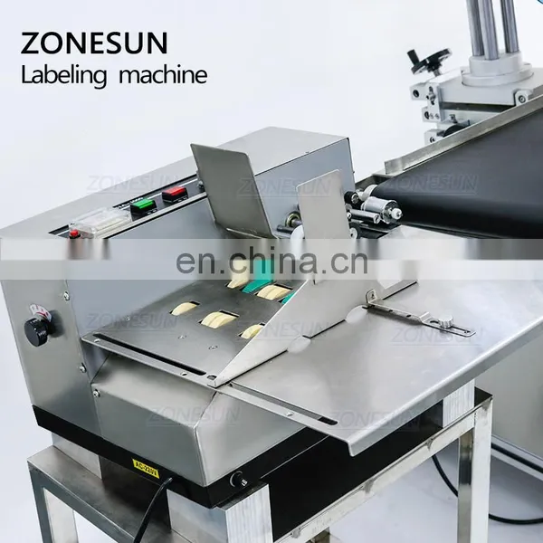 ZONESUN ZS-TB832 High Precision Plane Pouch Bag Sticker Automatic Labeling Machine For Flat Surface photo-3