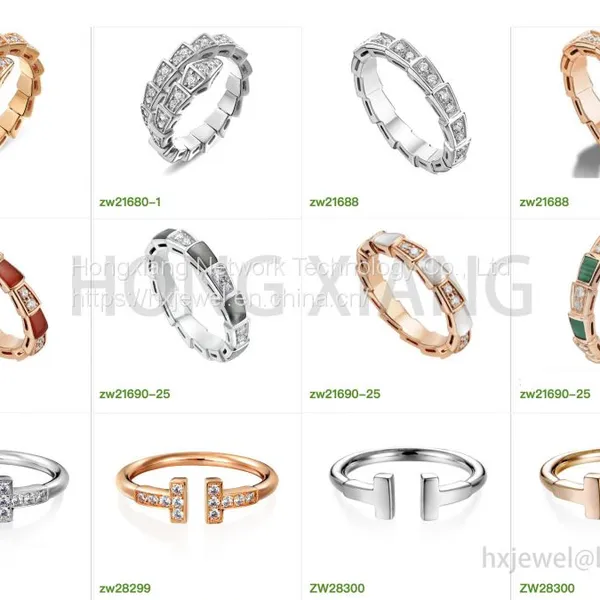 Brand Jewelry Style Fashion S925 Diamond Ring Set photo-2