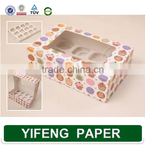 2016 Newest Design And Cheapest Factory Price Kraft Paper Cupcake Box photo-5