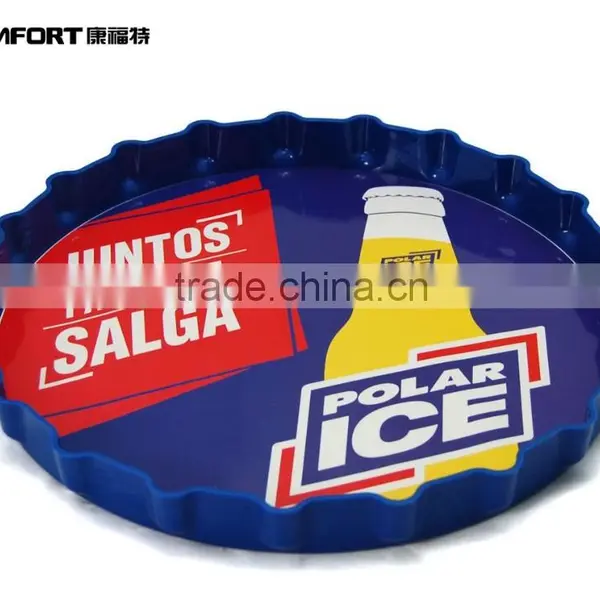 2015new Design Plastic Round Serving Melamine Tray photo-5