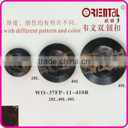 Four Holes Custom Wood Buttons With Engraved Logo photo-3