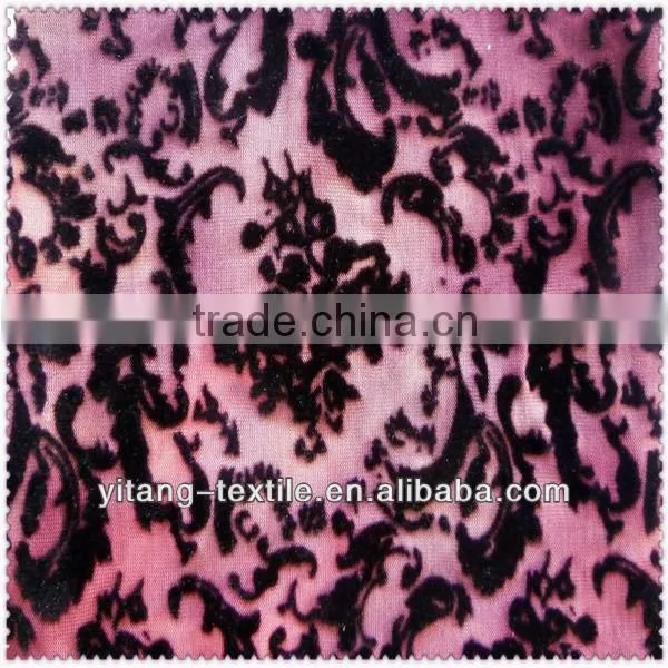 Burn Out Velvet Fabric